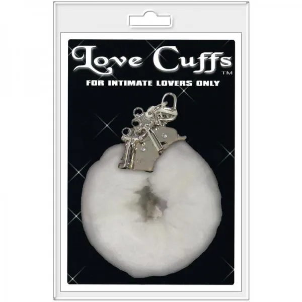 Plush Love Cuffs White