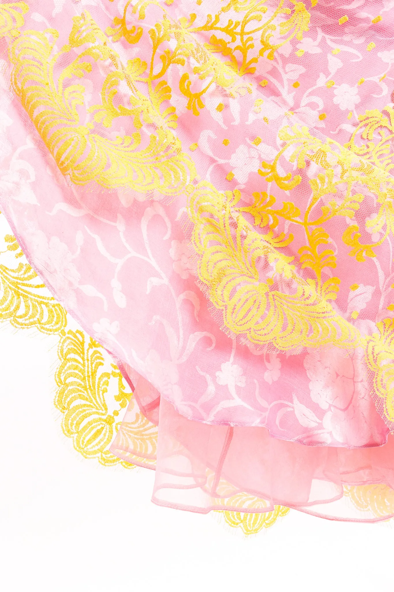 Point D'Esprit Lace Mesh Skirt