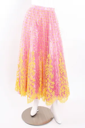 Point D'Esprit Lace Mesh Skirt