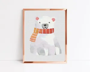 Polarbear Cross Stitch Pattern #1284