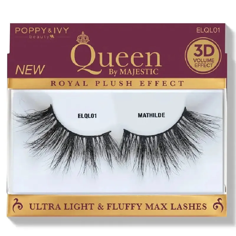 Poppy & Ivy Queen by Majestic Premium Lashes- A Blend of Elegance and Ethical Beauty ELQL01 MATHILDE