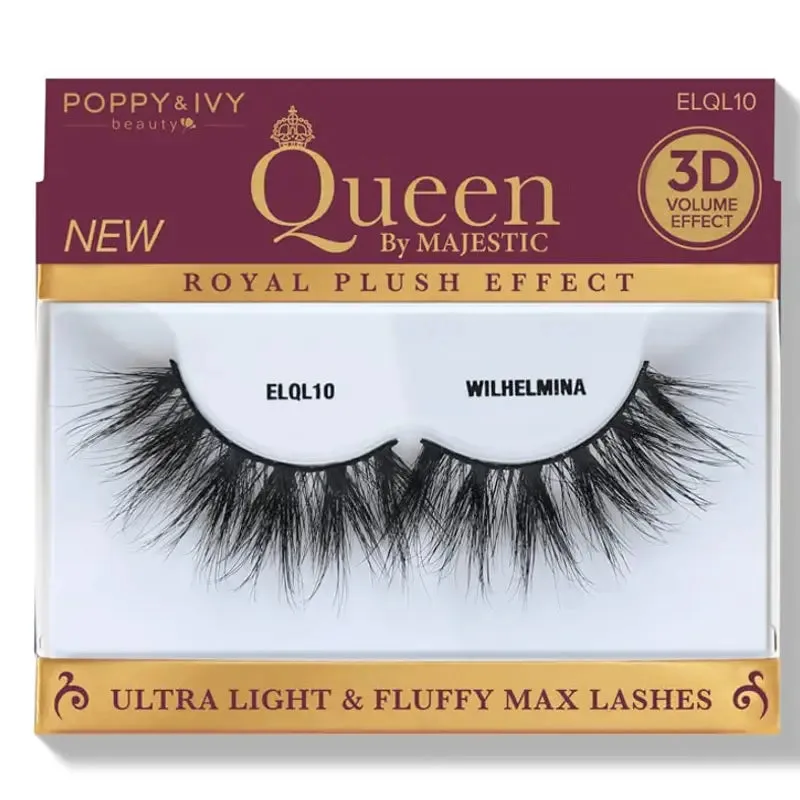 Poppy & Ivy Queen by Majestic Premium Lashes- A Blend of Elegance and Ethical Beauty ELQL10-WILHELMINA
