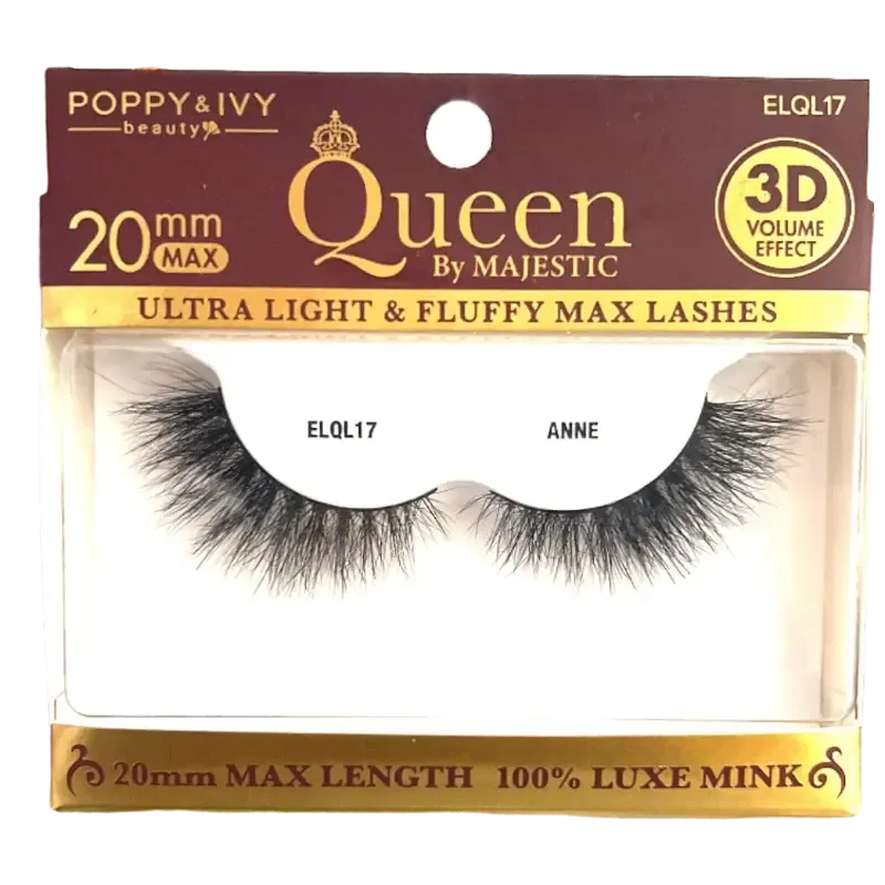 Poppy & Ivy Queen by Majestic Premium Lashes- A Blend of Elegance and Ethical Beauty ELQL17-ANNE
