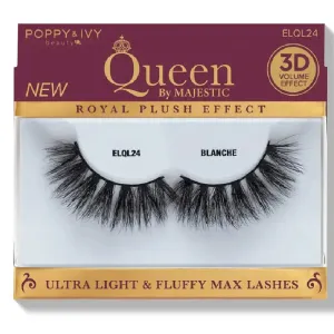 Poppy & Ivy Queen by Majestic Premium Lashes- A Blend of Elegance and Ethical Beauty ELQL24-BLANCHE