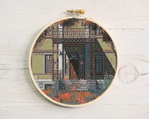 Porch Cross Stitch Pattern #119