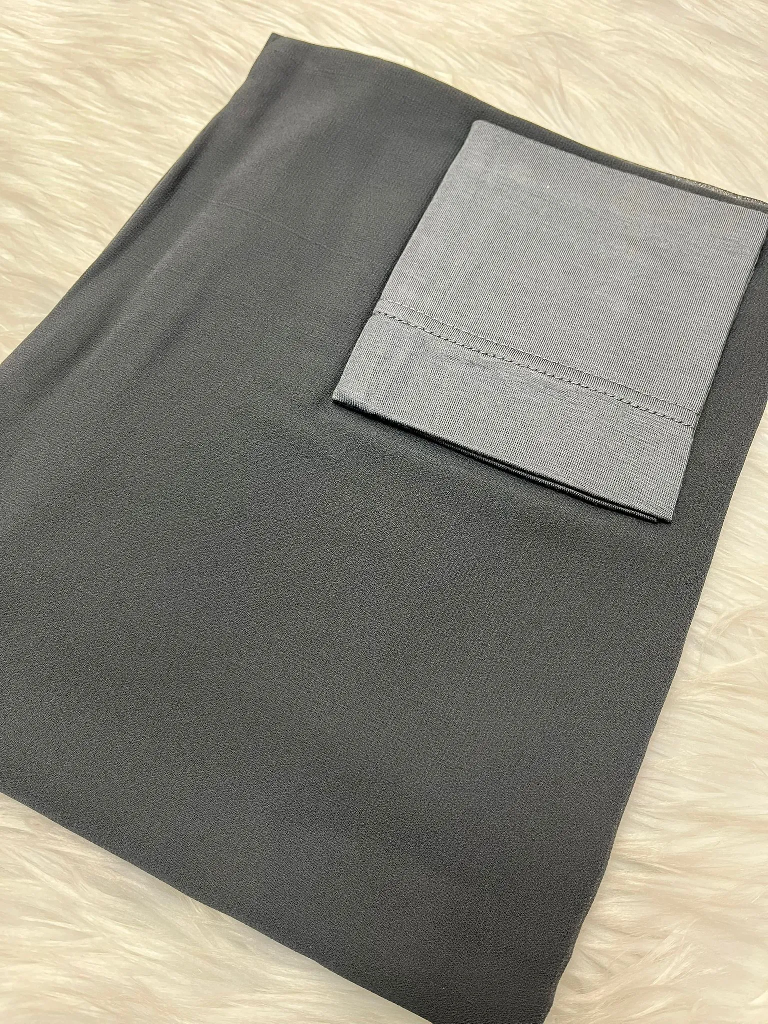 Premium Chiffon & Tube set - Grey