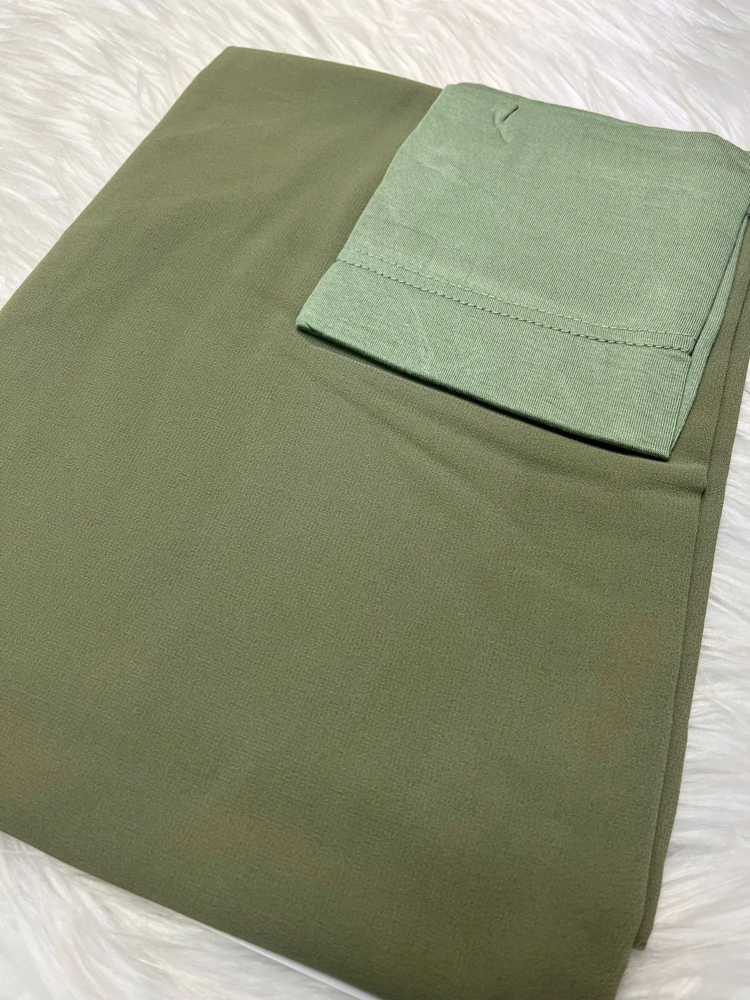 Premium Chiffon & Tube set - Pistachio