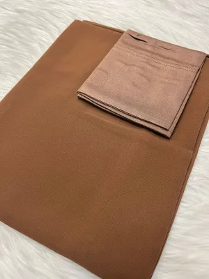 Premium Chiffon & Tube set - Tawny