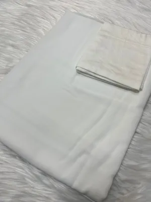 Premium Chiffon & Tube set - Whitr