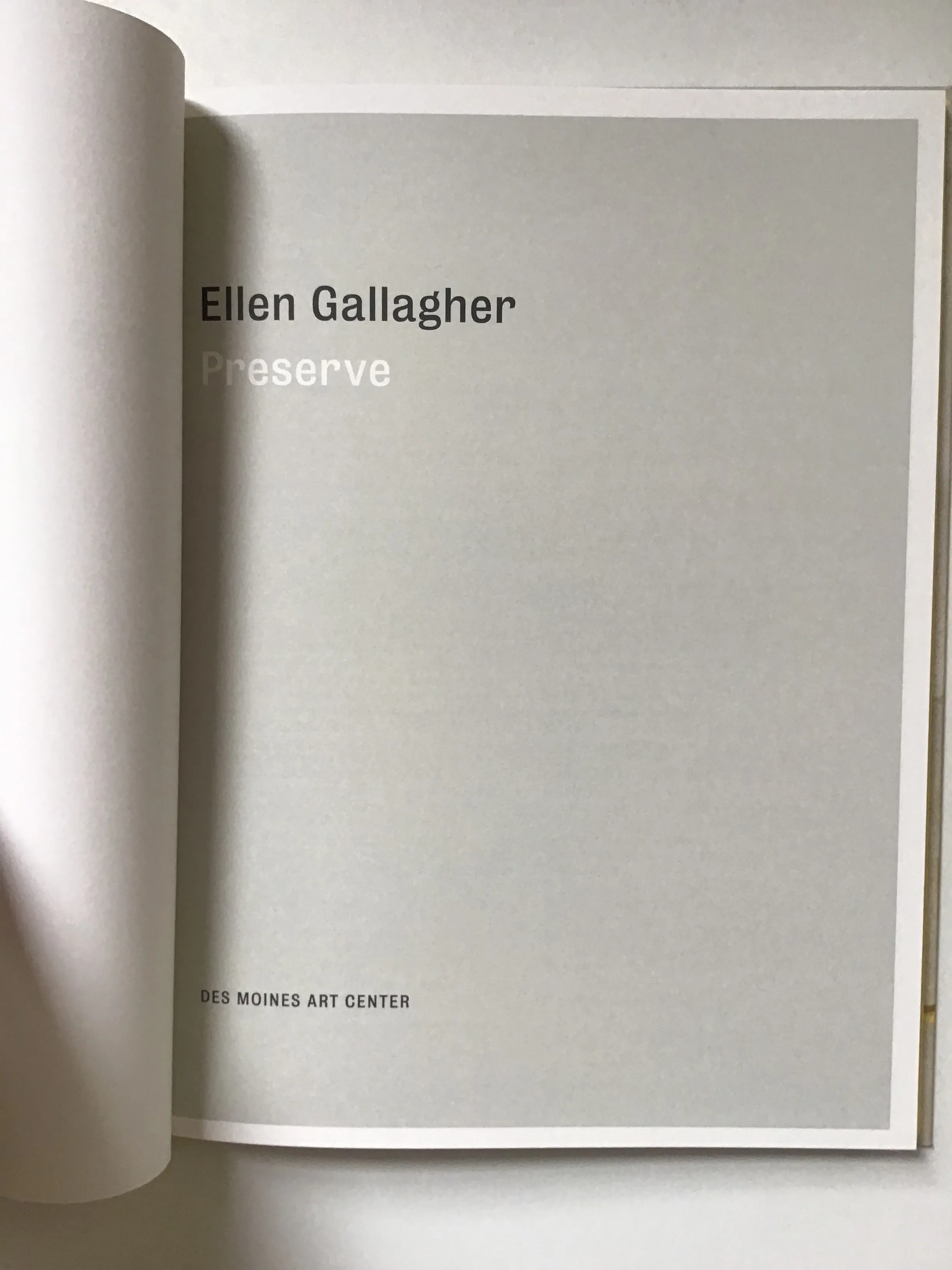 Preserve by Ellen Gallagher