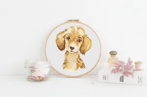 Puppy Cross Stitch Pattern #383