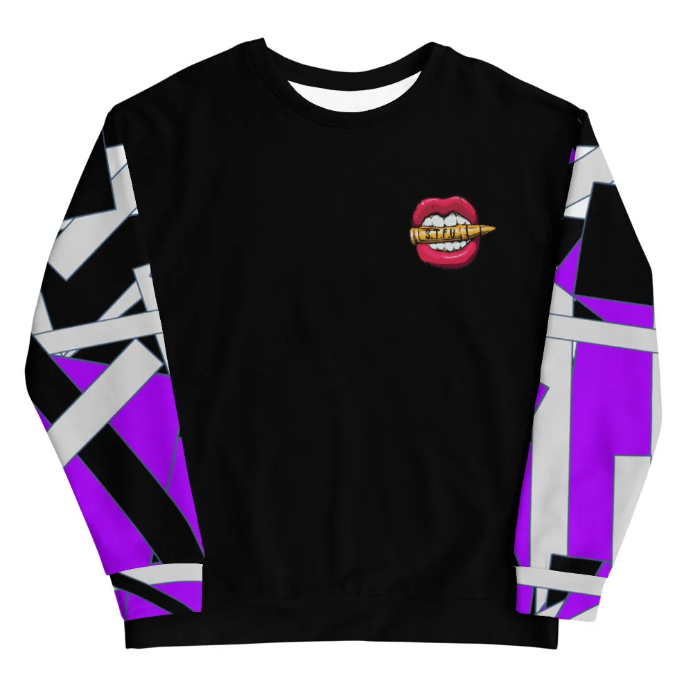 Purple Geometric Unisex Sweatshirt