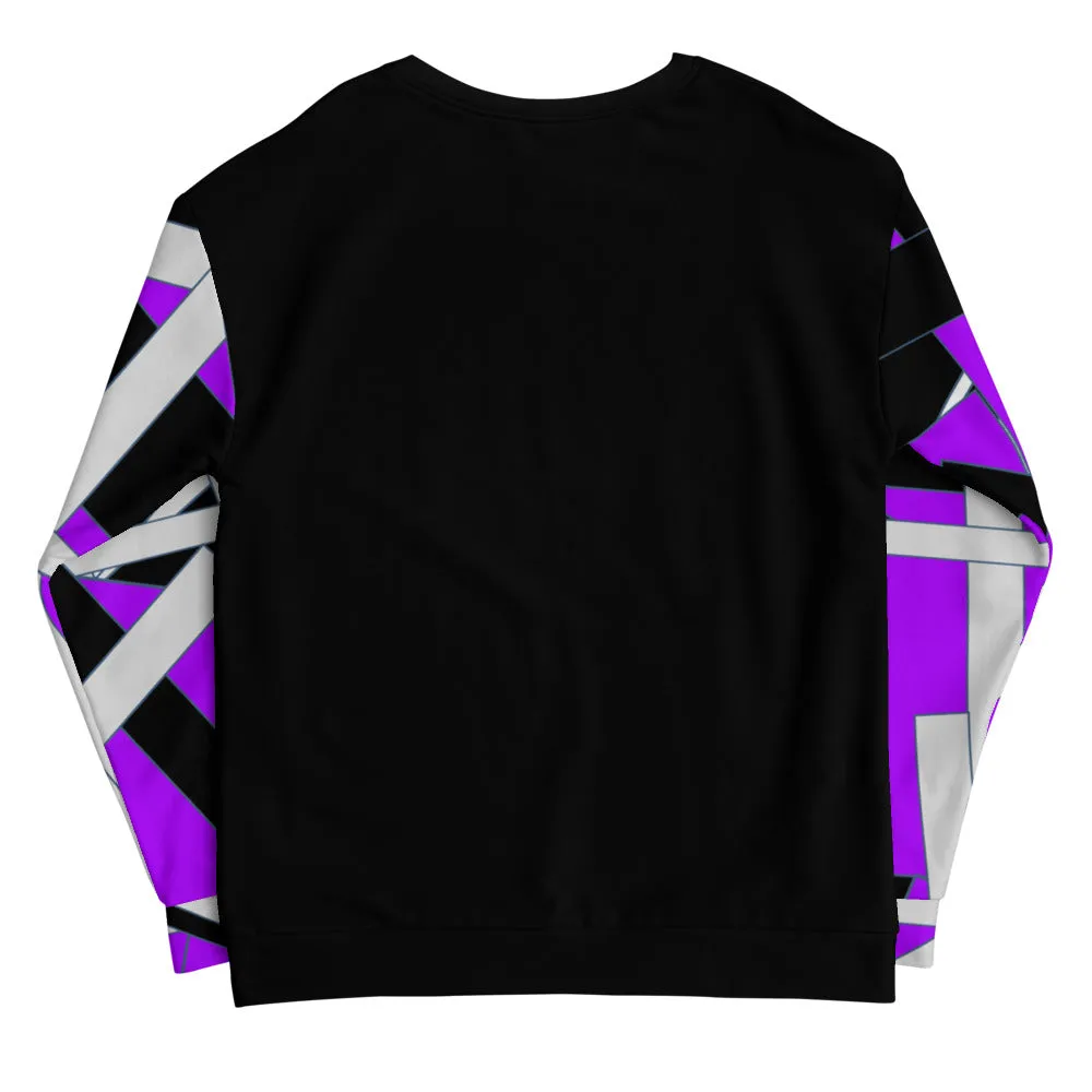 Purple Geometric Unisex Sweatshirt