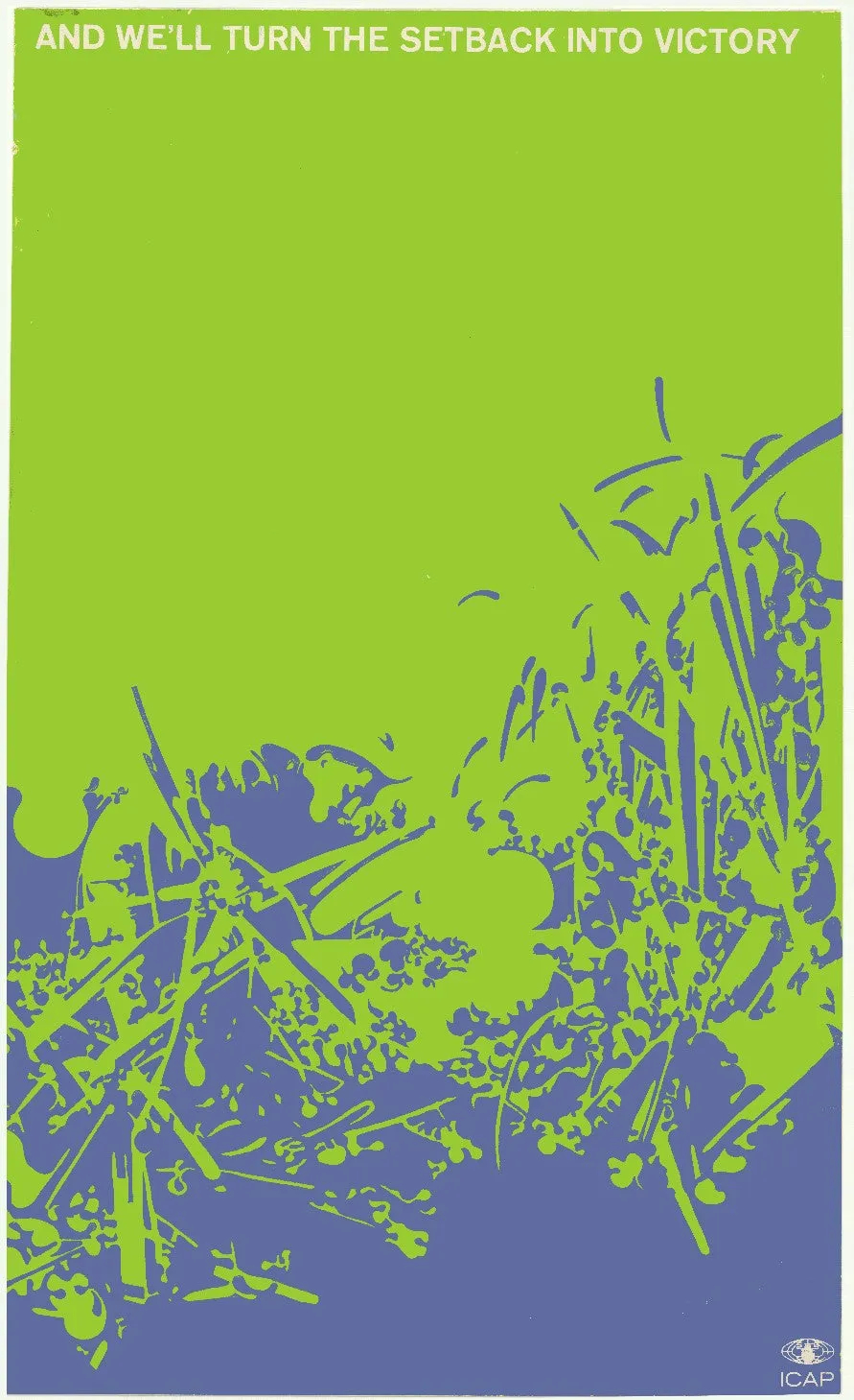 "Y Convertiremos El Reves En Victoria" duotone print Felix Beltran Cuba