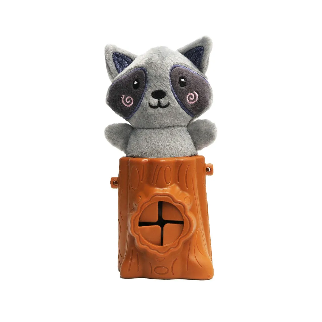 Raccoon 2in1 Soft   Rubber Toy Treat Dispenser