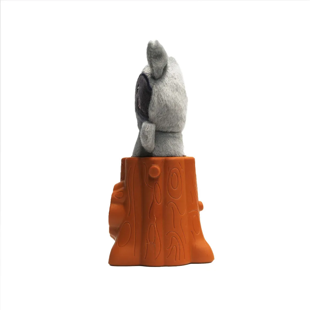 Raccoon 2in1 Soft   Rubber Toy Treat Dispenser