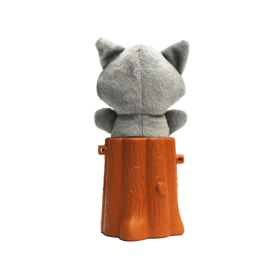 Raccoon 2in1 Soft   Rubber Toy Treat Dispenser