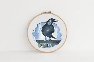 Raven Cross Stitch Pattern #487