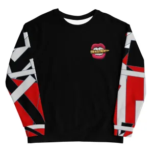 Red Geometric Unisex Sweatshirt