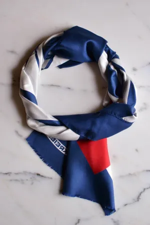 Red, White and Blue Silk Scarf by Kreier made for Marshall Fields