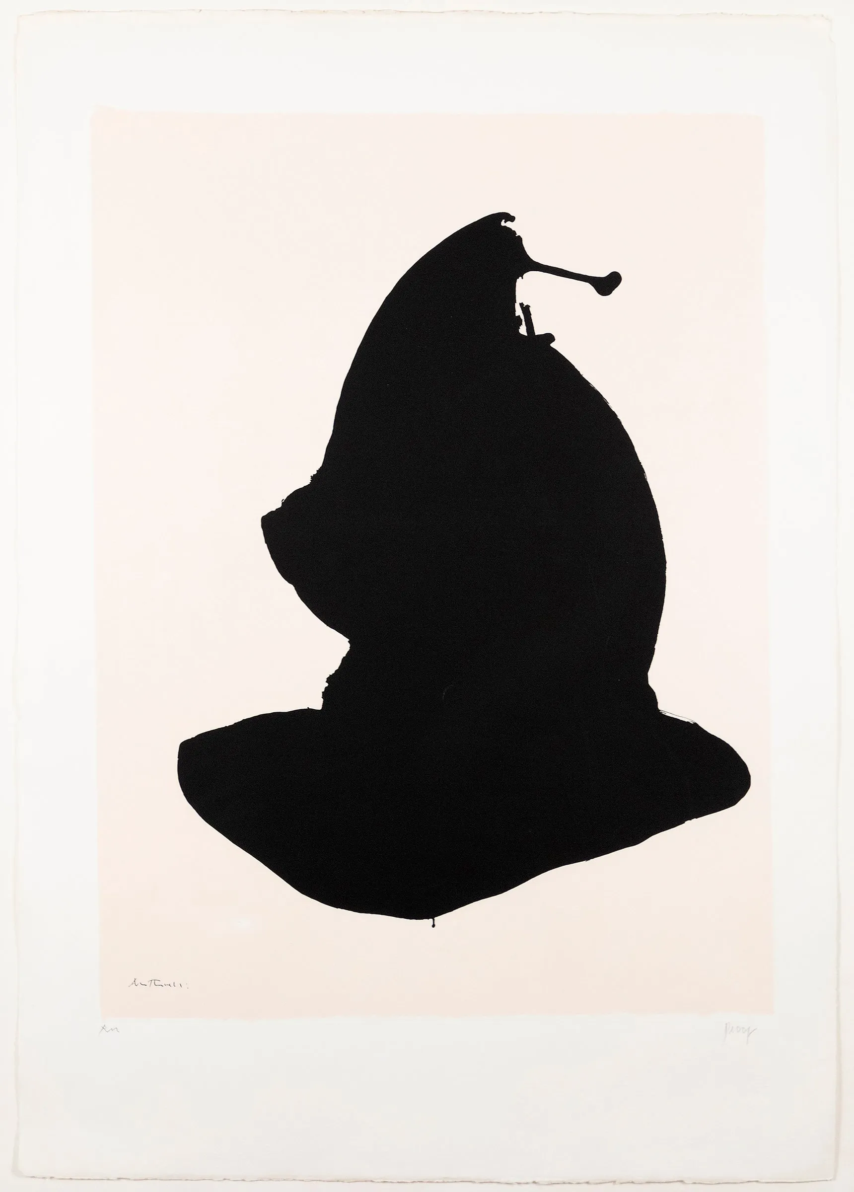 ROBERT MOTHERWELL "AFRICA SUITE #10" , 1970