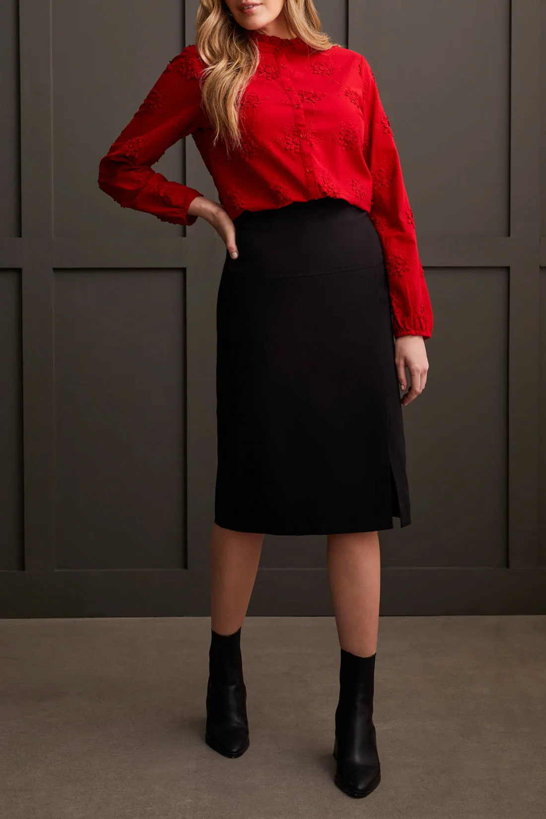 Ruffle Collar Blouse