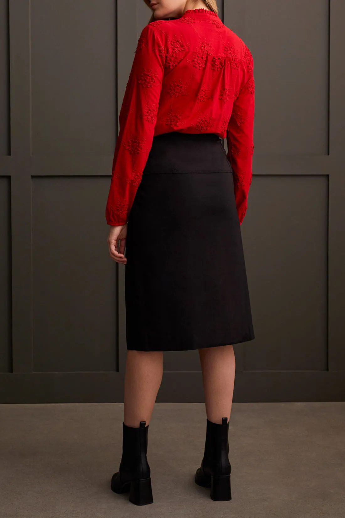 Ruffle Collar Blouse