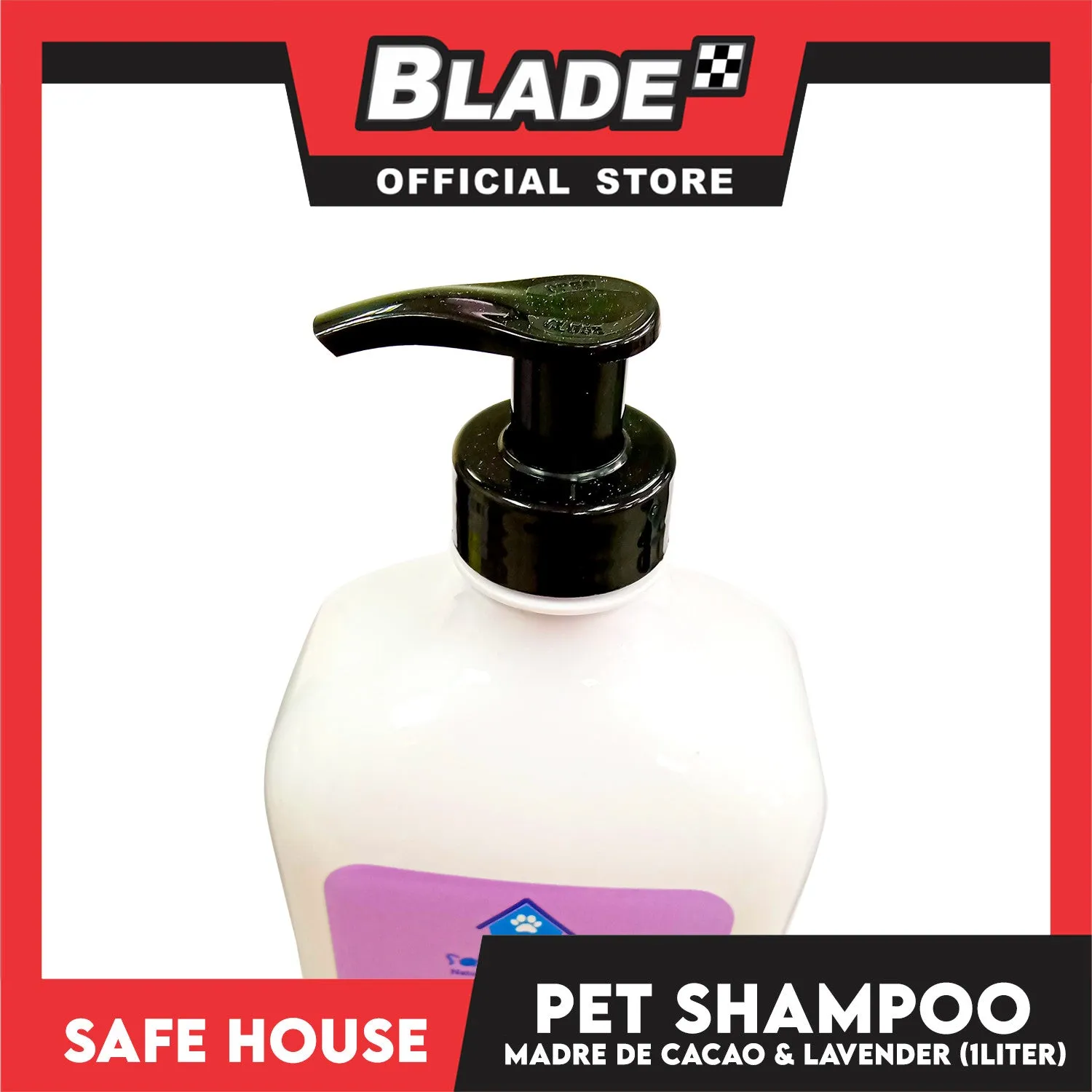 Safe House Natural Pet Care Solutions Pet Shampoo 1000ml (Madre de Cacao and Lavender) Soothing