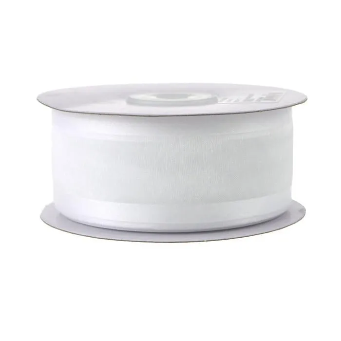 Satin-Edge Sheer Organza Ribbon, 1-1/2-inch, 25-yard
