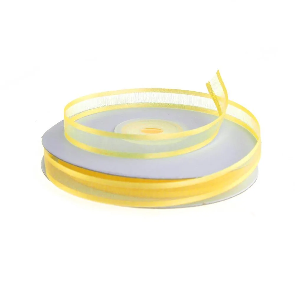 Satin-Edge Sheer Organza Ribbon, 3/8-inch, 25-yard