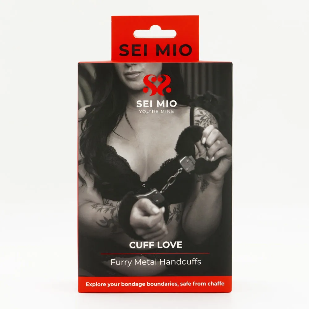 SEI MIO Cuff Love Furry Metal Handcuffs