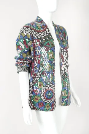 Sequined Knit Jacket