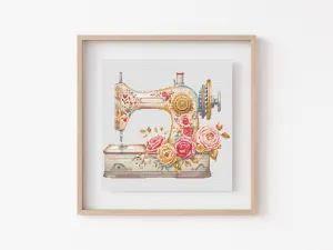Sewing Machine Cross Stitch Pattern #1134