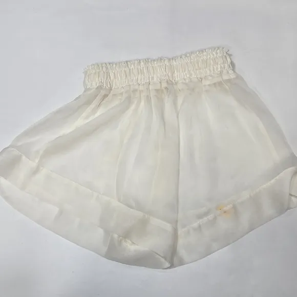 Shani Shemer Eden Rubber Band Shorts in Cream