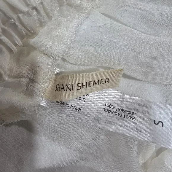 Shani Shemer Eden Rubber Band Shorts in Cream