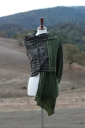 Shantiniketan Kantha Scarf