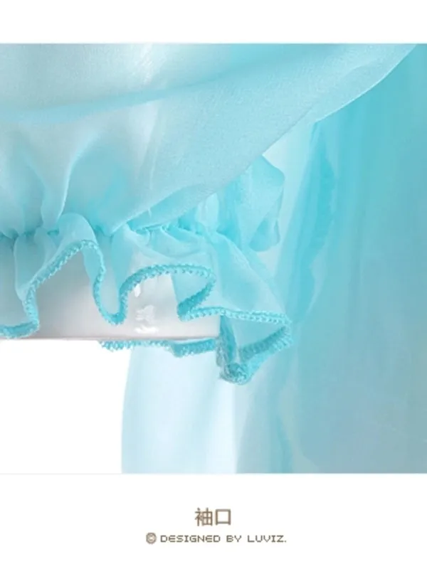 sheer chiffon ruffled blouse