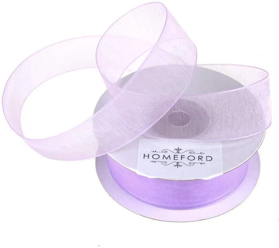 Sheer Organza Ribbon, 7/8-inch, 25-yard