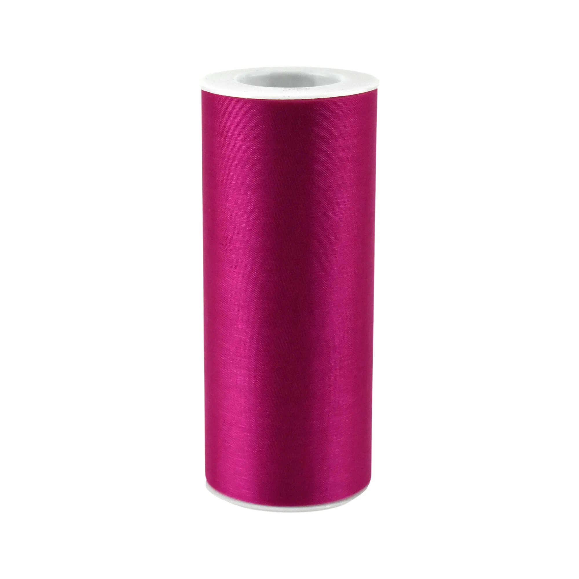 Sheer Organza Solid Color Tulle Roll, 6-inch, 25-yard