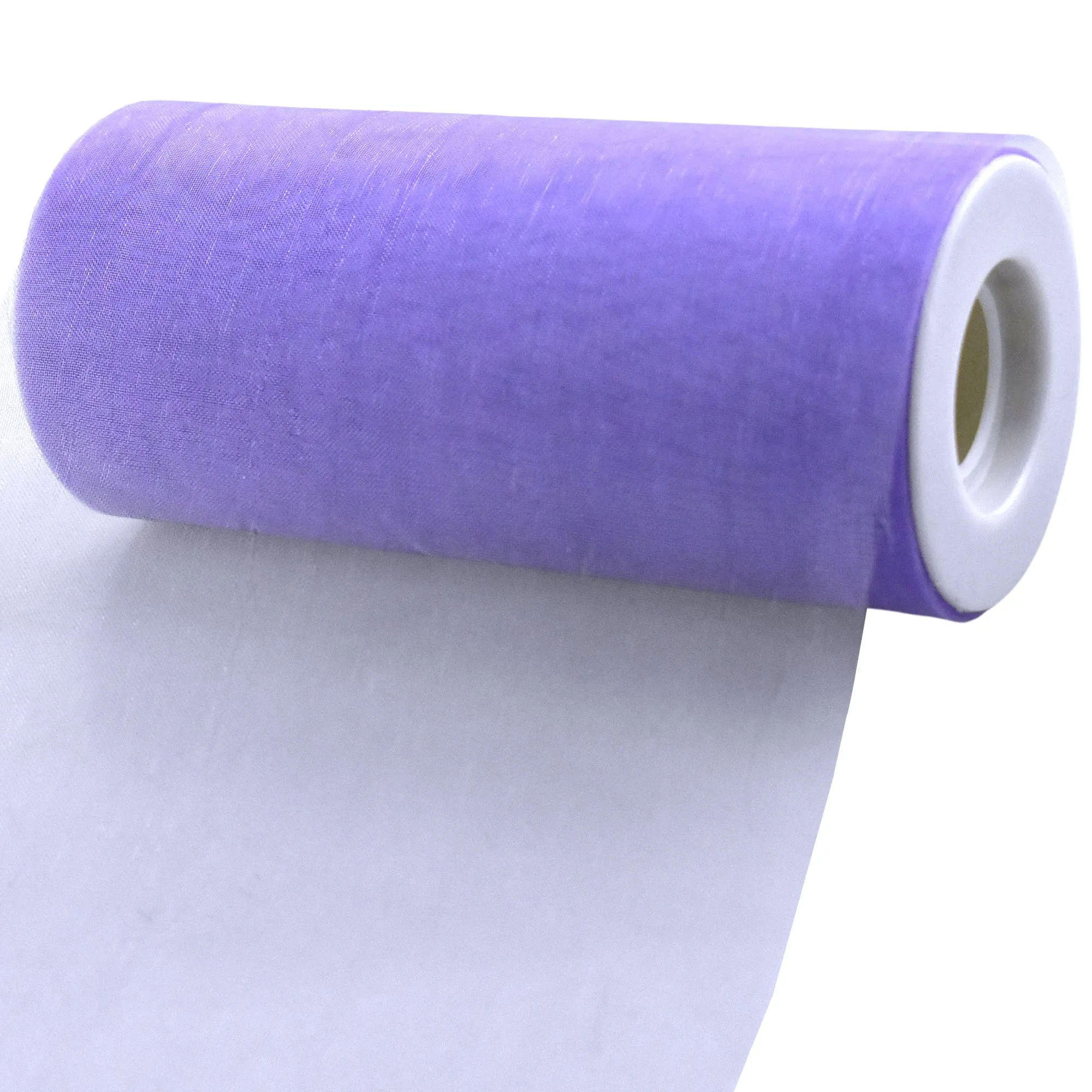 Sheer Organza Solid Color Tulle Roll, 6-inch, 25-yard