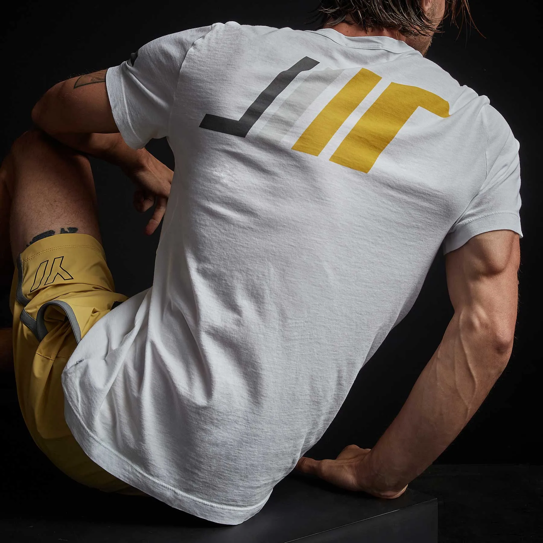 Short Sleeve Graphic Crew Neck - White