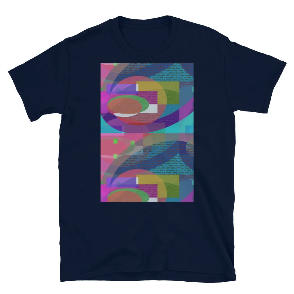 Short-Sleeve Unisex T-Shirt | Pink Southwark Bridges | Urban Abstract