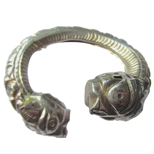 Silver Tiger Bracelet from Burma