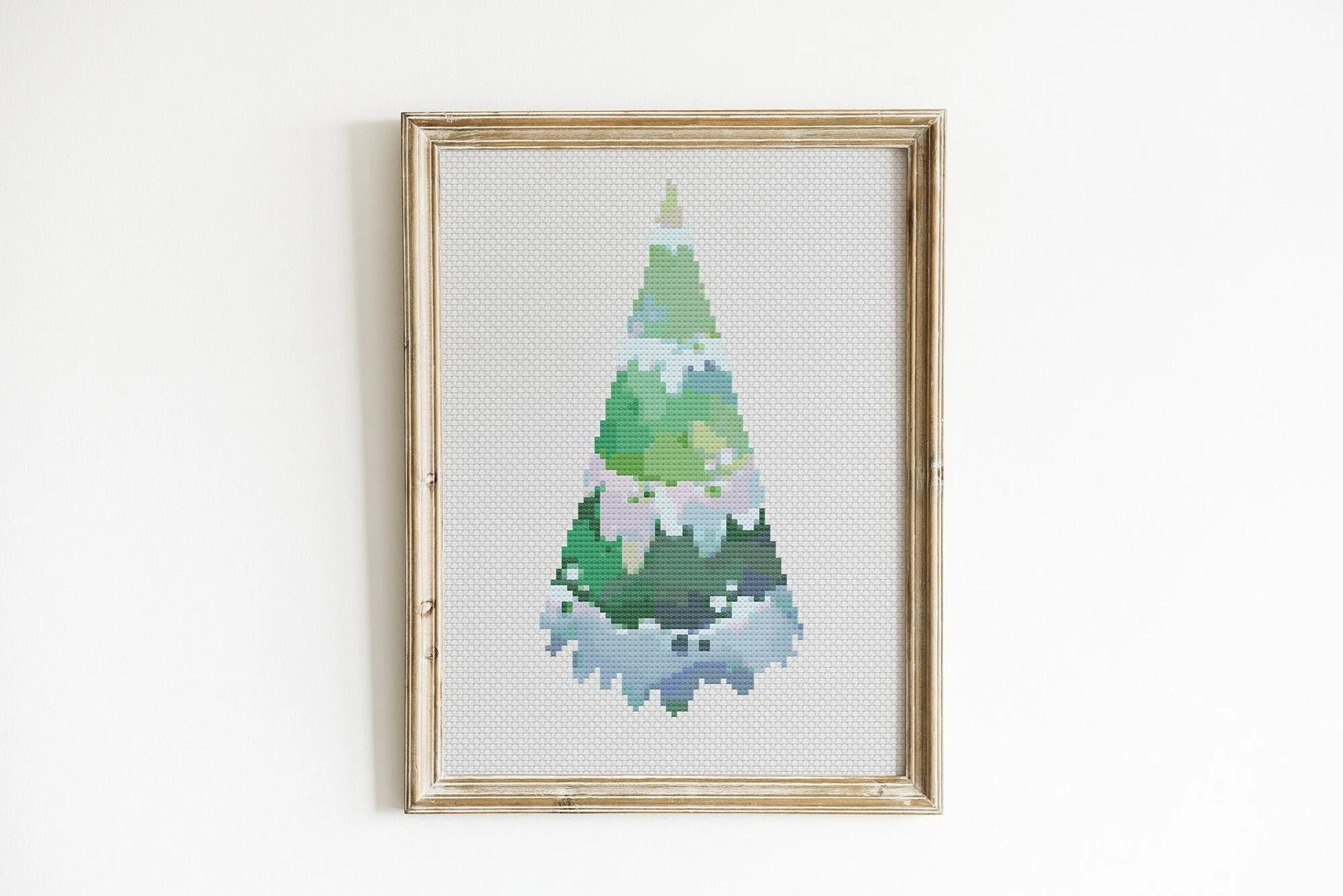 Snow Tree Cross Stitch Pattern #1724