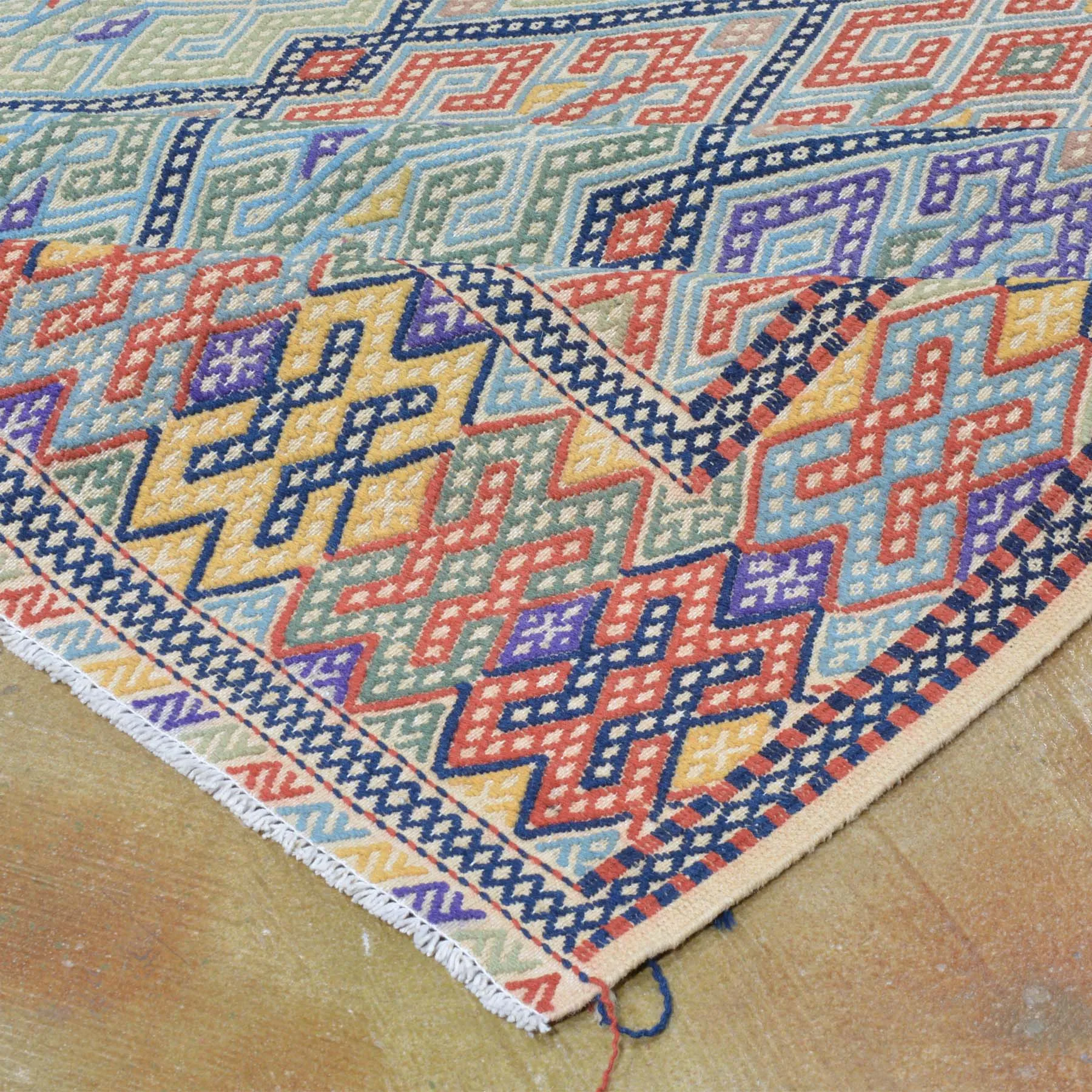 Soumak Tribal Olami Handmade Oriental Wool Rug (Size 6.8 X 9.7) Brrsf-6060
