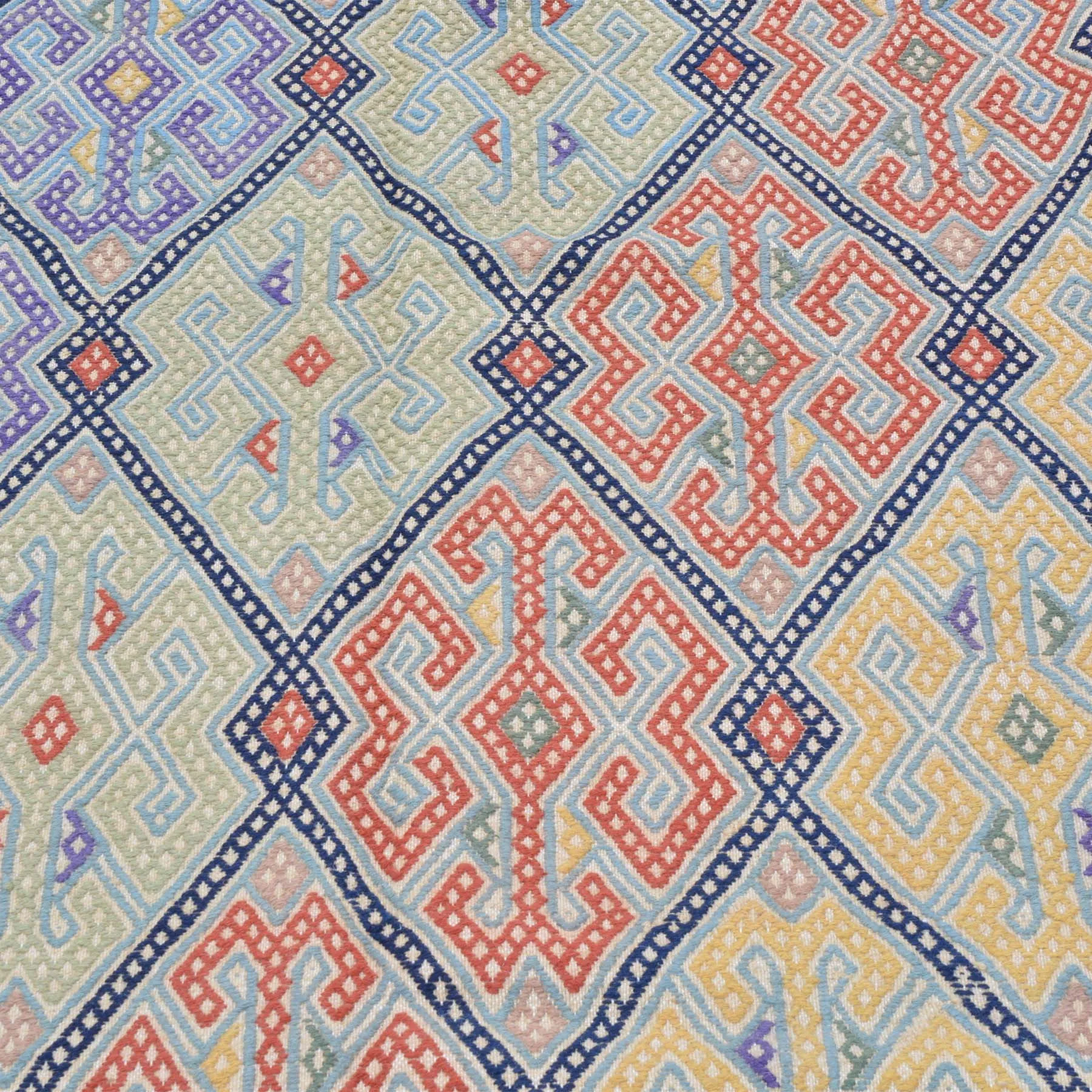 Soumak Tribal Olami Handmade Oriental Wool Rug (Size 6.8 X 9.7) Brrsf-6060