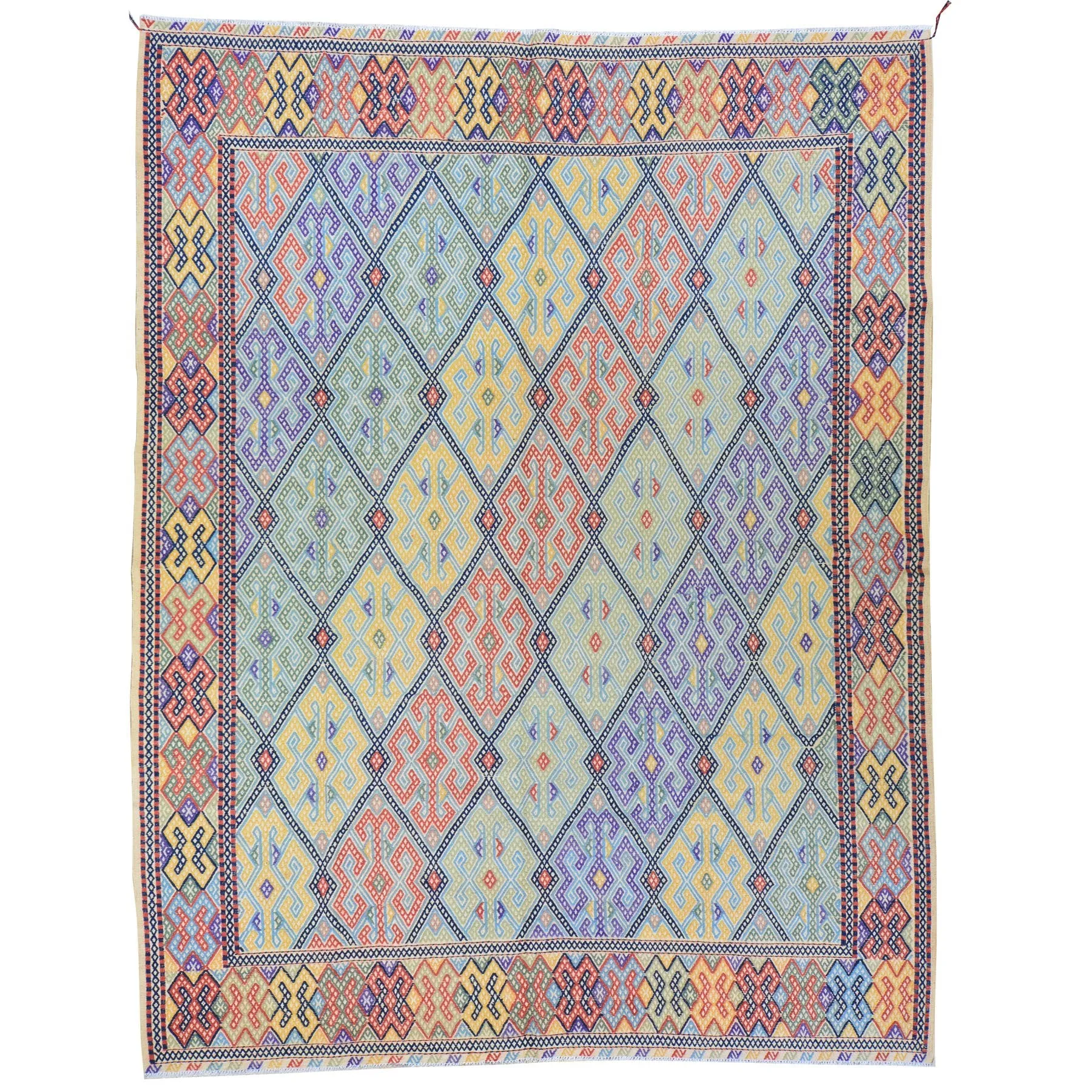 Soumak Tribal Olami Handmade Oriental Wool Rug (Size 6.8 X 9.7) Brrsf-6060