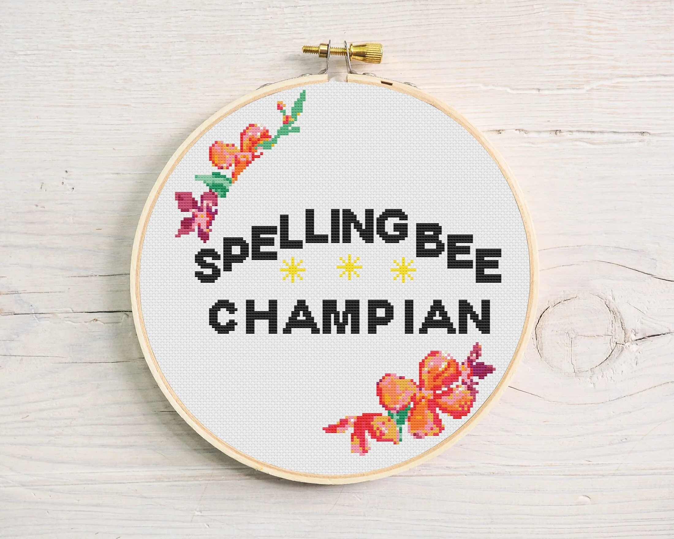 Spelling Bee Cross Stitch Pattern #214