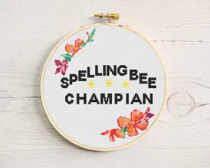 Spelling Bee Cross Stitch Pattern #214