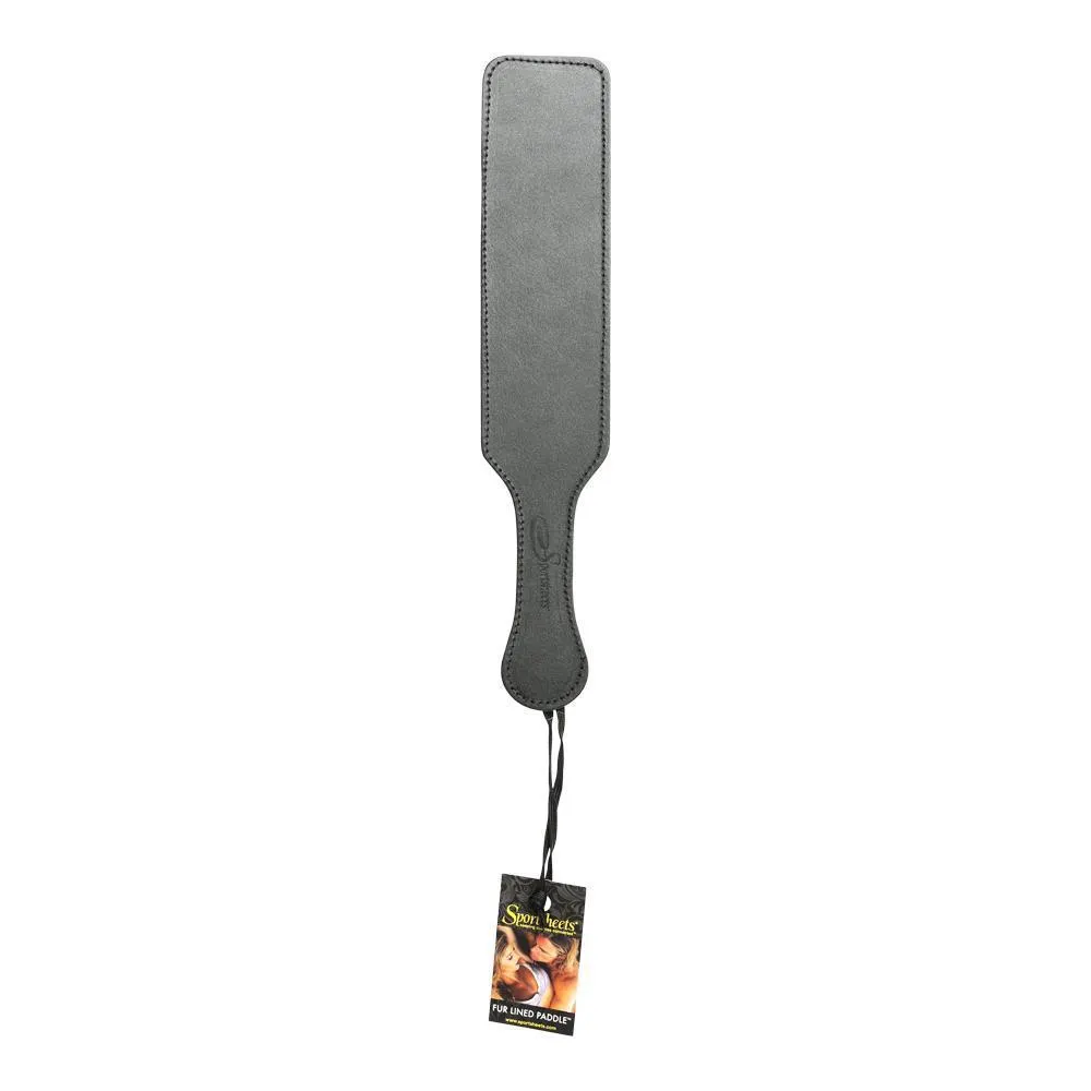 Sportsheets Leather Paddle with Black Fur Side
